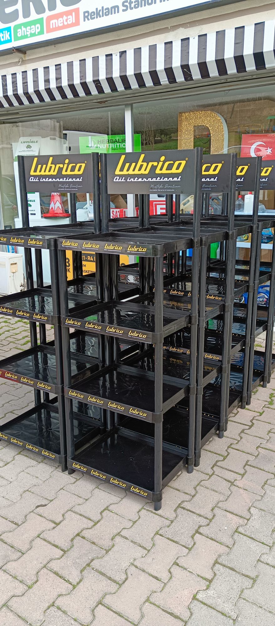 50×40 cm Plastik Raflı Stand | Baskılı Ürün Sergileme Standı